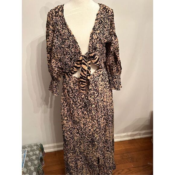 Free People - String Of Hearts Maxi Dress Smocked size S - Picture 5 of 8